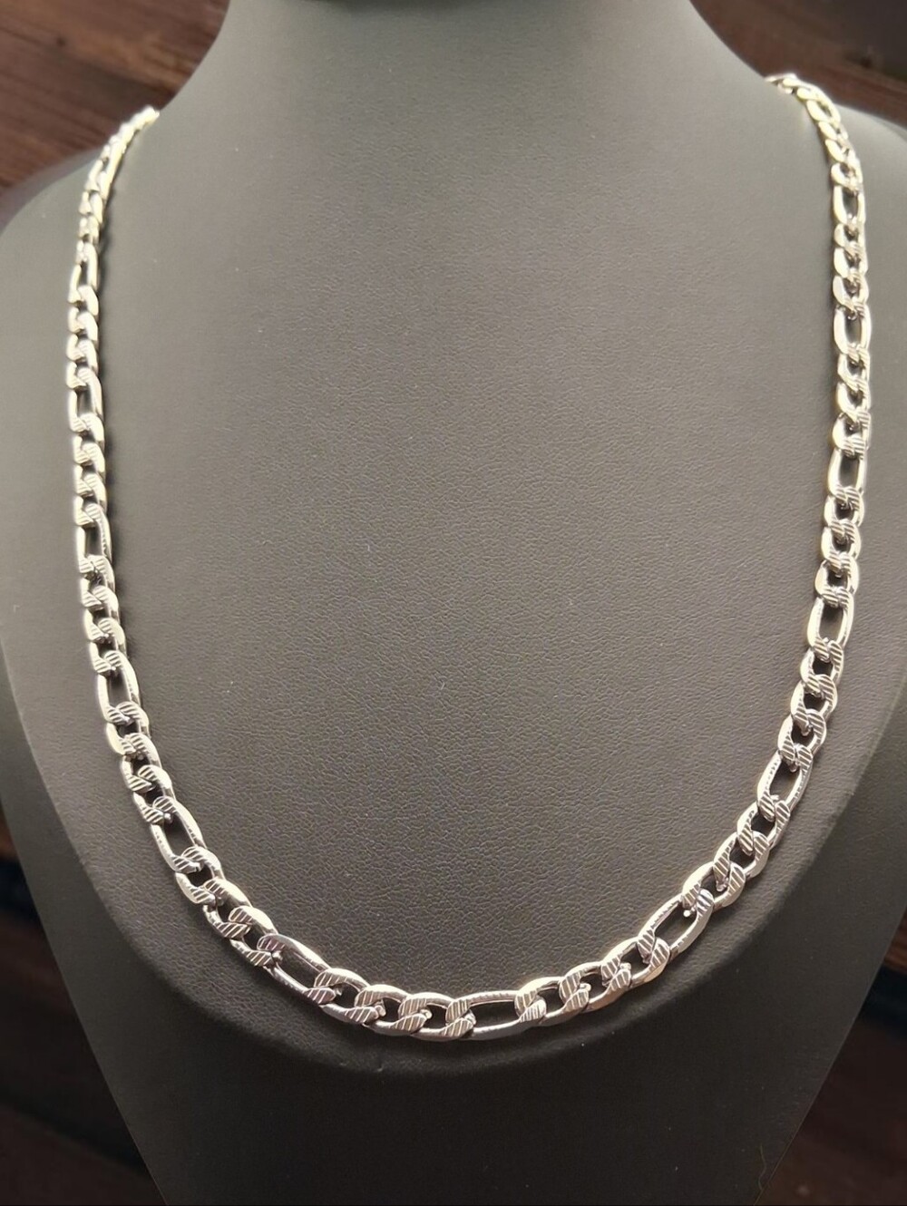 Marine Link Necklace in Stainless Steel 22 Inches